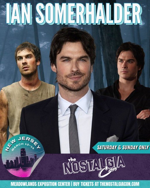 Ian Somerhalder — The Vampire Diaries — both days